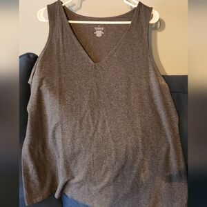 Torrid Charcoal V-Neck Tank Top
